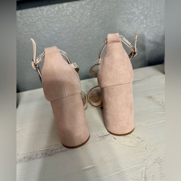 Steve Madden Rhinestone Blush Block Heel ✨ - Picture 4 of 6